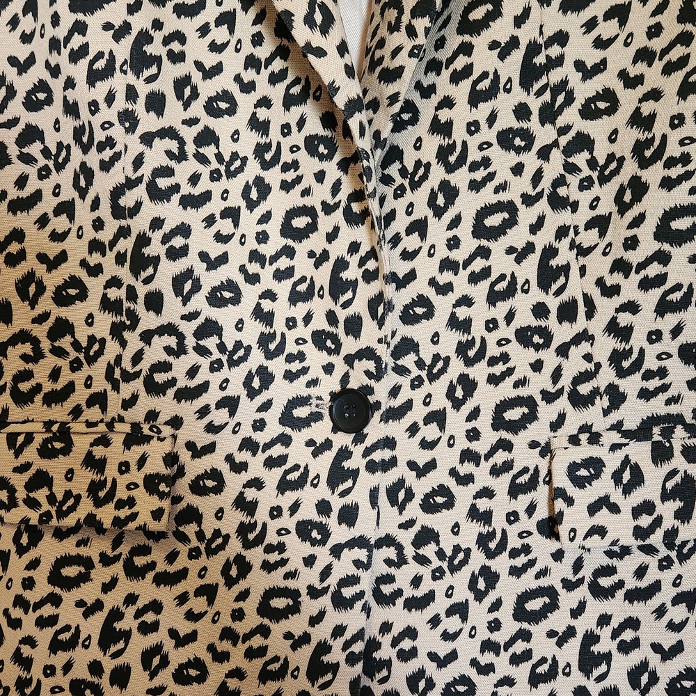 Entro Blazer Women's Leopard Print Animal Print Small - Picture 3 of 12